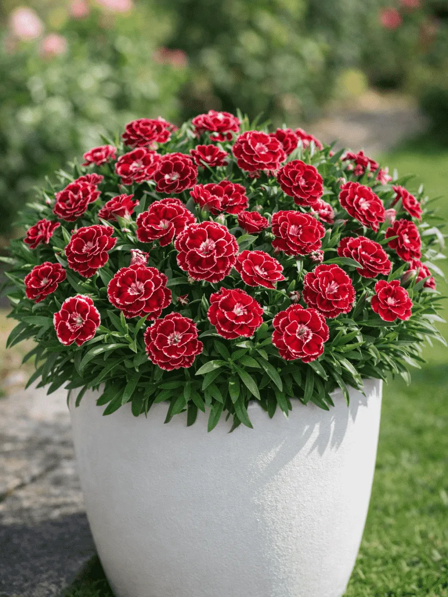 Гвоздика Oscar Burgundy White