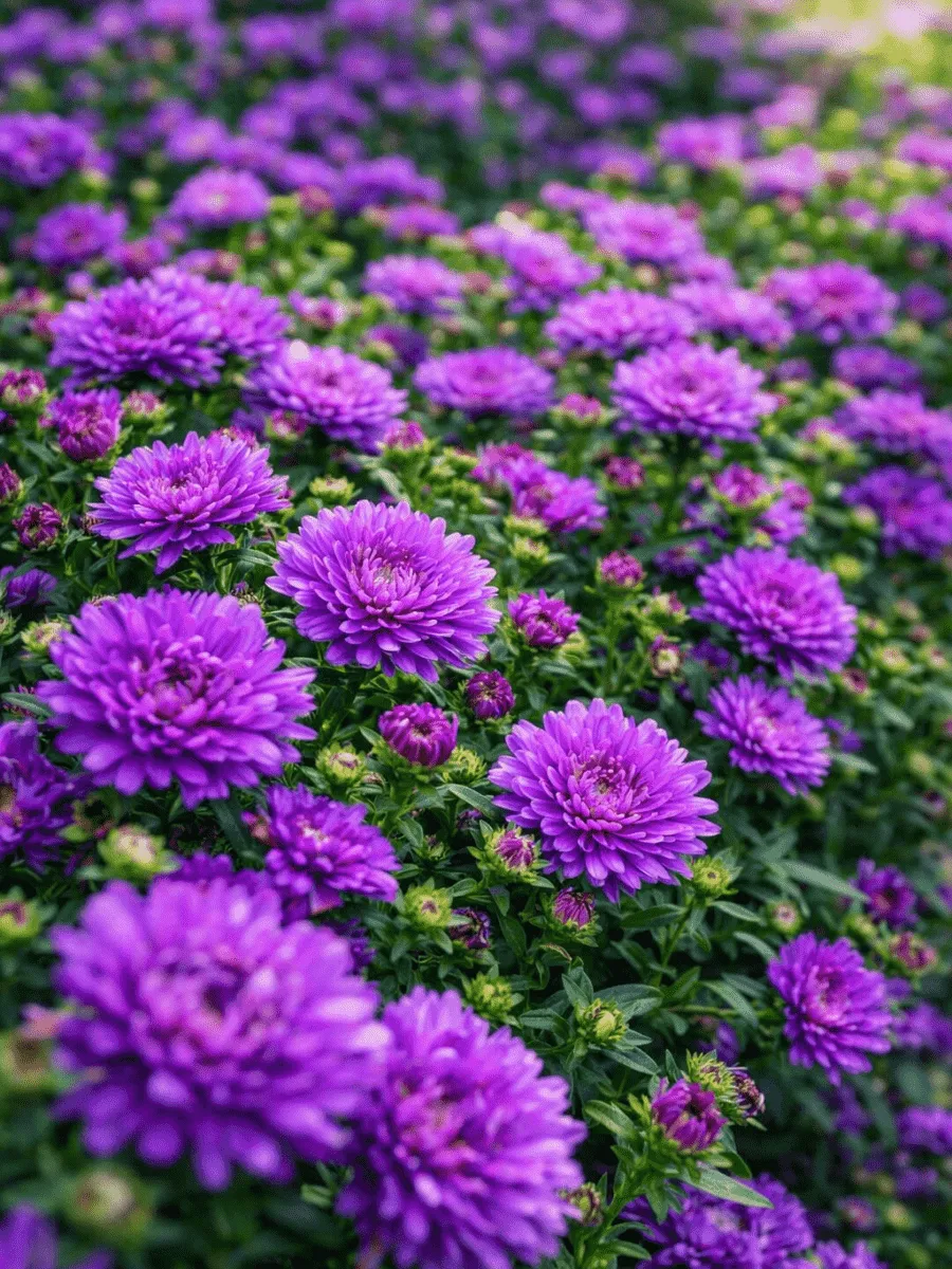 Астра Ново-бельгийская Henry I Purple