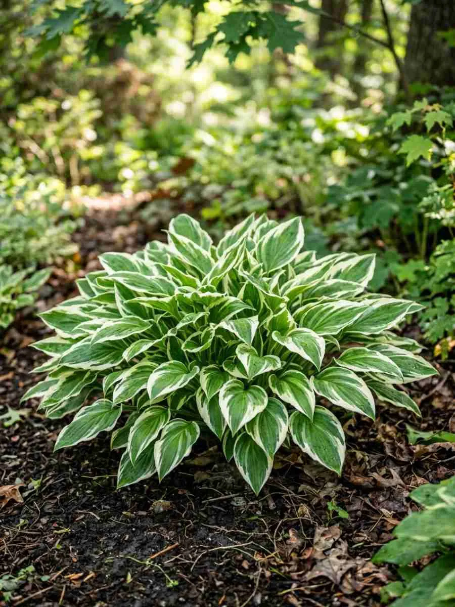 Хоста  хорошенькая variegated