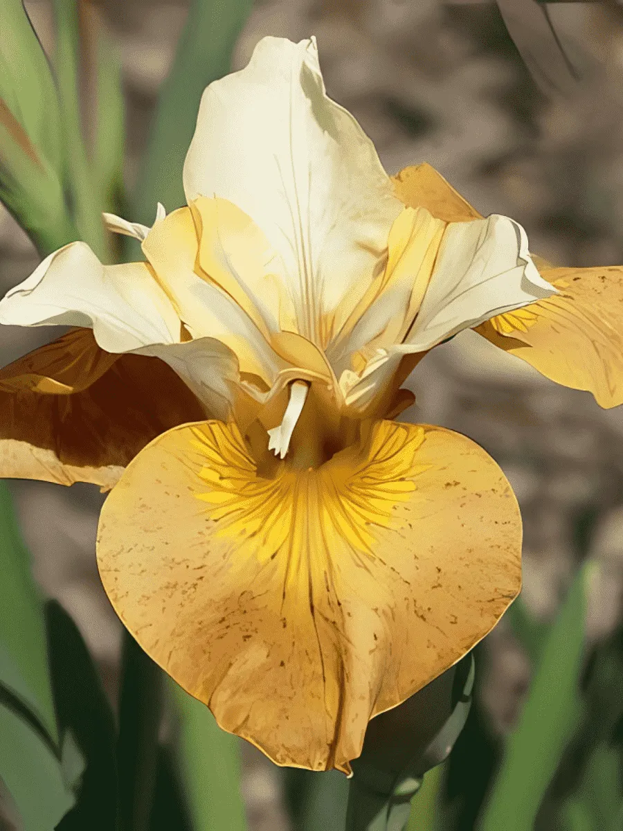 Ирис сибирский Butterscotch Fizz