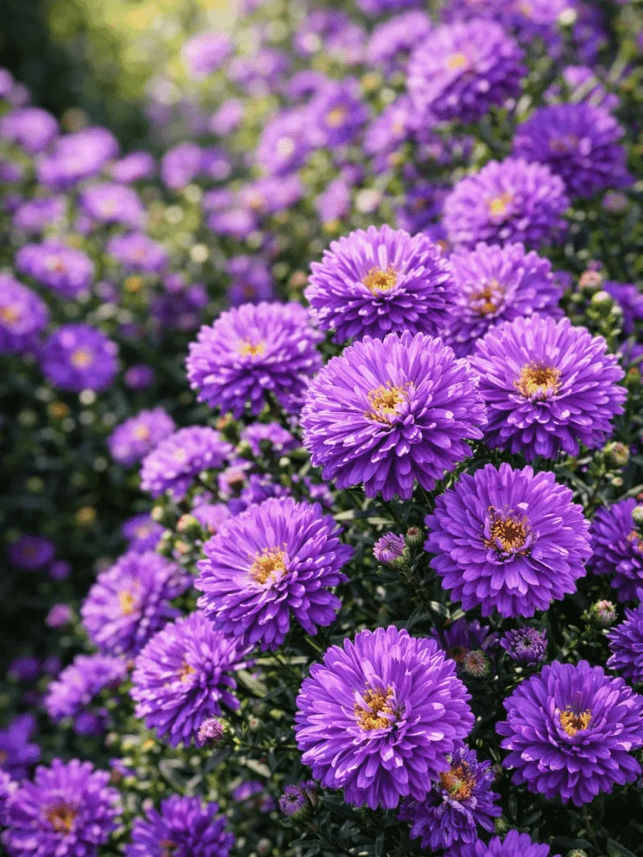 Астра Ново-бельгийская Henry I Purple