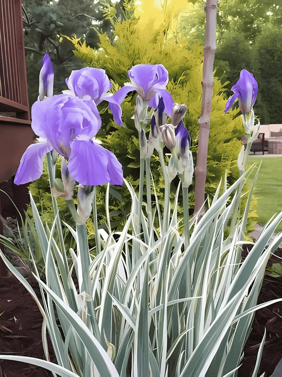 Ирис бледный Albo Variegata