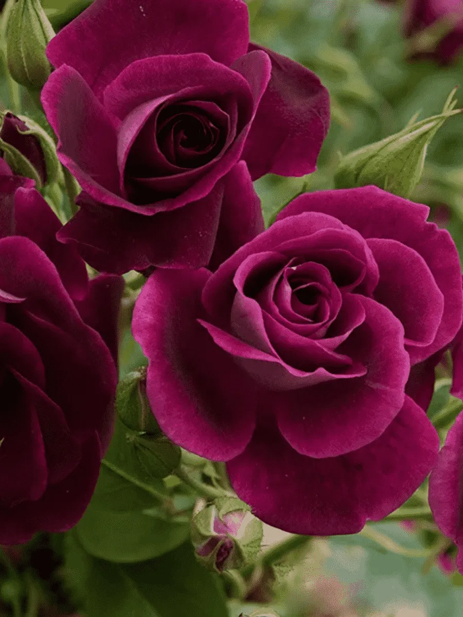 Роза Флорибунда Burgundy Ice