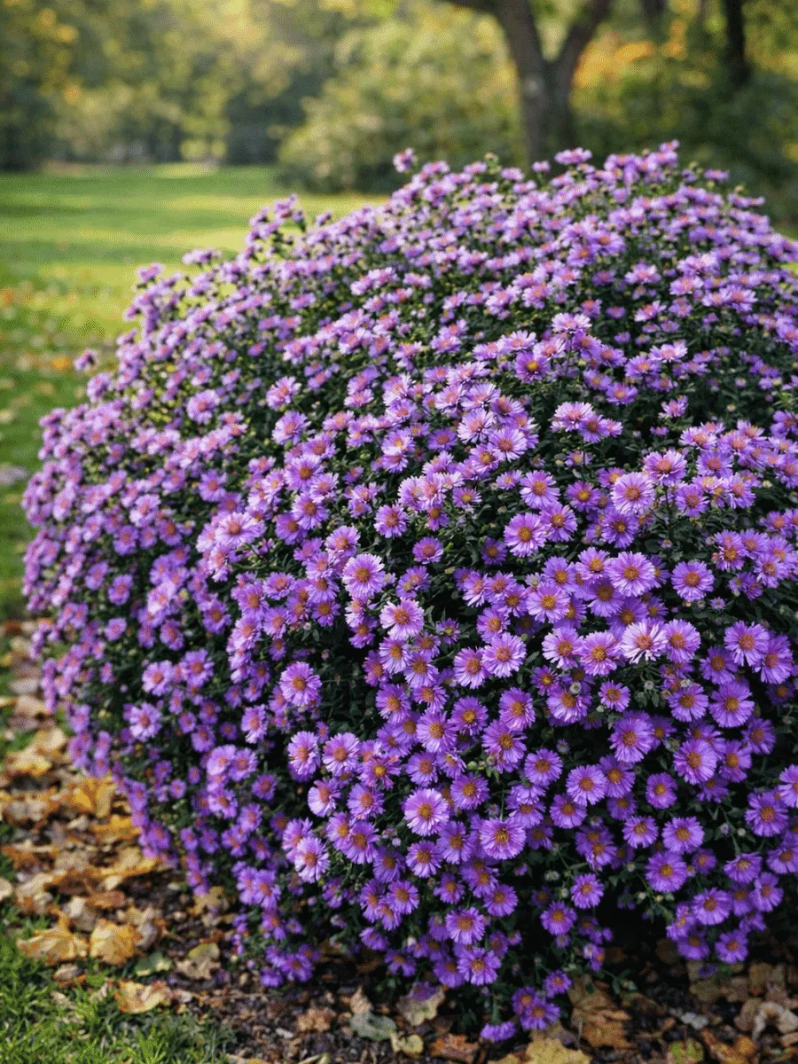 Астра новоанглийская Purple Dome